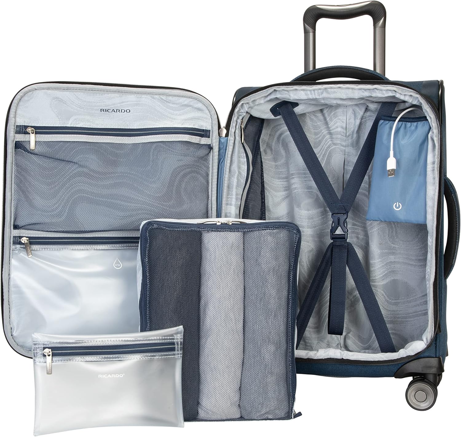 リカルド 4輪スピナー 軽量 スーツケース 男女兼用 おしゃれ